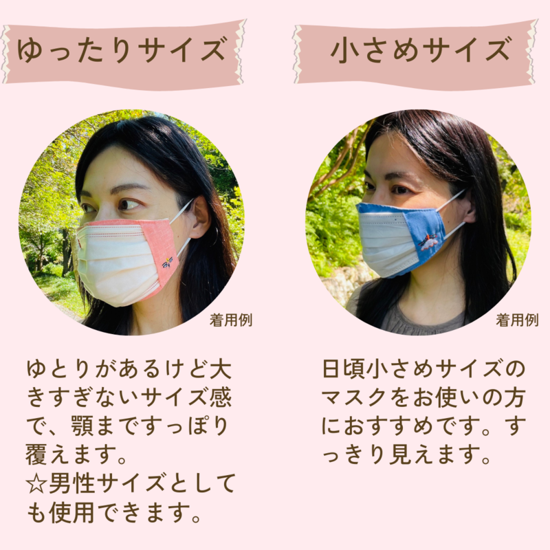 不織布マスクカバー(スカイブルー)ゆったりサイズ